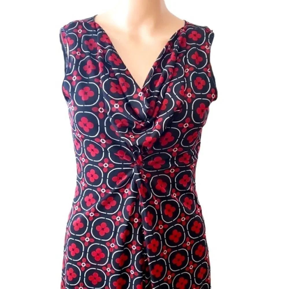 Max Studio Draped Front Twist-Front Wait Dress SMALL - Picture 4 of 13